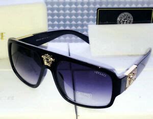 versace shades for men ve1574|Versace Ve1574 Men Blackless 57mm Sunglasses .